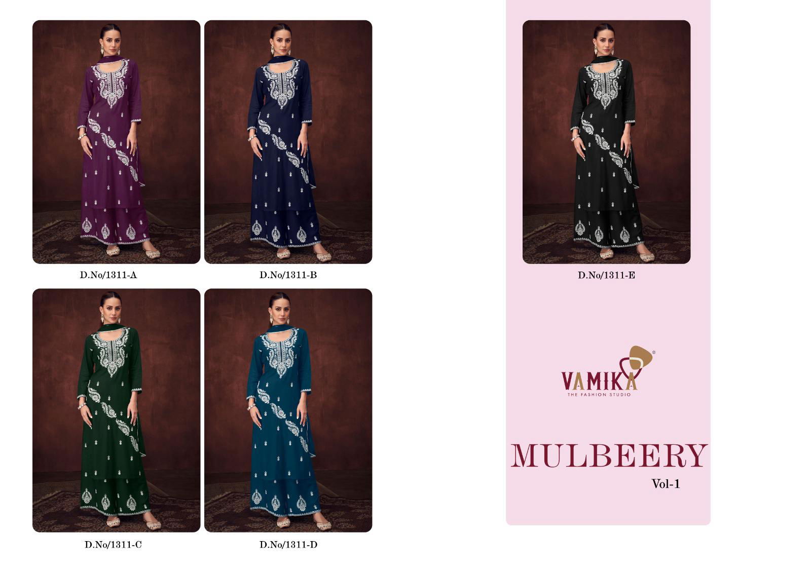 Mulbeery Vol 1 By Vamika Viscose Readymade Suits Wholesale In India